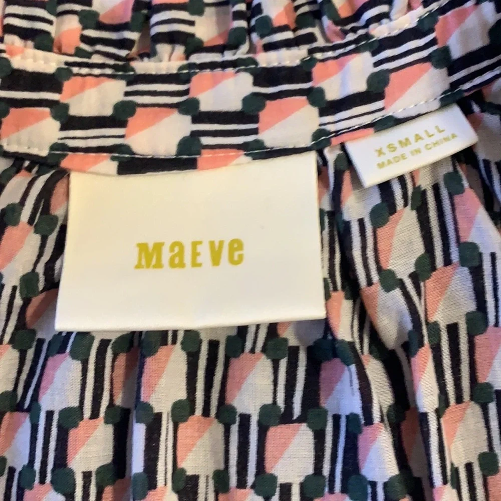 Maeve for Anthropologie Sleeveless Cotton Blouse, Size XS - Picture 7 of 15